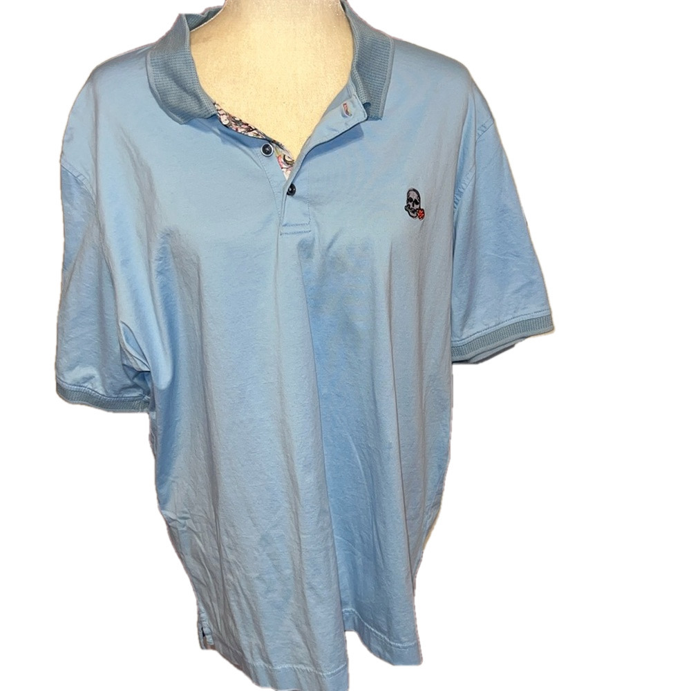 Robert Graham The Player Solid Cotton Jersey Polo… - image 1